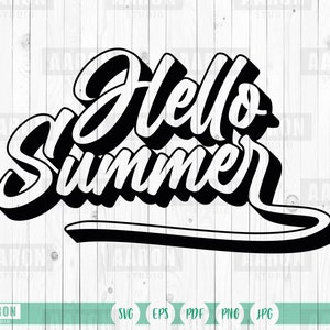 hello summer  svg , Print for apparel , Patch , sticker design svg , eps , pdf , png , jpg