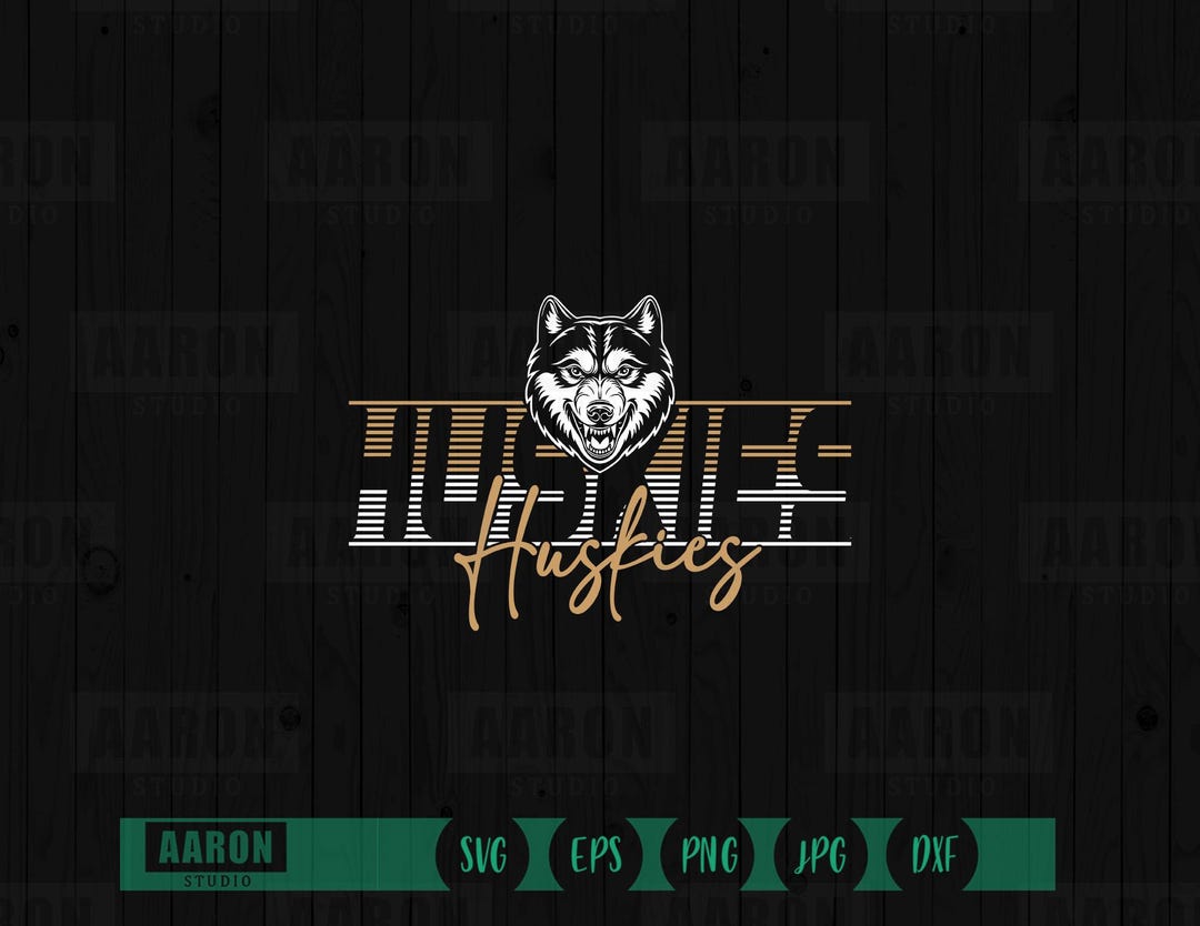 Huskies Mascot SVG, PNG, School Spirit Shirt Design (digital Download ...