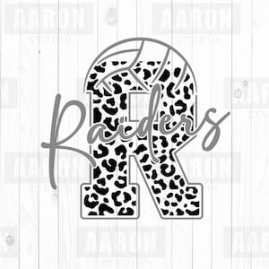 Raider Volleyball SVG PNG DXF, Raiders Leopard Volleyball svg, Raider Mascot svg, Raiders Mom svg, Raiders Cheer svg, Raider Shirt, Cricut