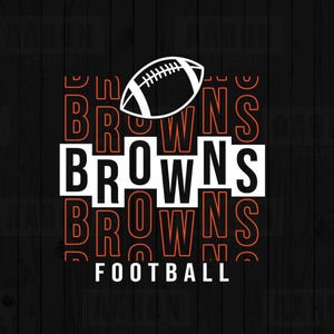 Browns Stacked SVG PNG DXF, Browns SVG, Browns Fútbol SVG, Browns Mascot SVG, Browns Mamá SVG, Browns Animadora SVG, Browns Camiseta, Cricut