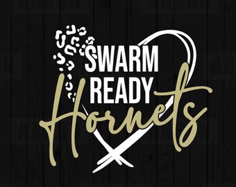 Hornets Leopard Mascot SVG PNG, Cheer Mom Shirt Design (Digital Download)