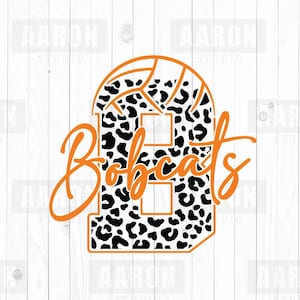 Bobcats Volleyball SVG PNG DXF, Bobcats Leopard Volleyball svg, Bobcats Mascot svg, Bobcats Mom svg, Bobcats Cheer svg, Bobcats Shirt,Cricut