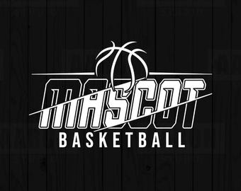 Custom Basketball Mascot Svg, Cricut, Silhouette, Sublimation (Digital Files)