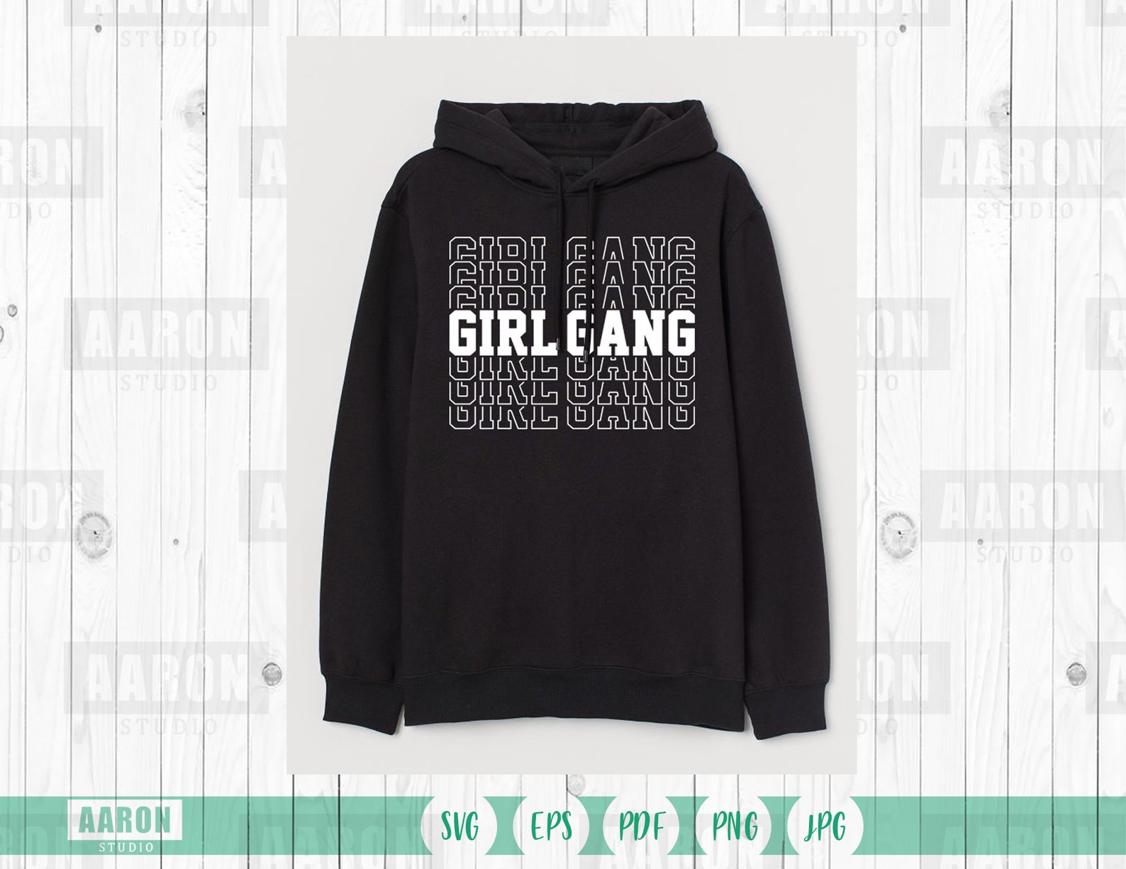 Girl Gang Graphic Girl Gang Svg File Eps Pdf Png Jpeg Etsy