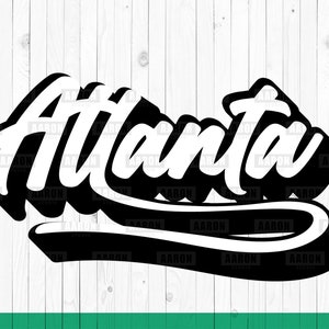 Atlanta - City Letter Prints svg, Patriotic svg, lustiges Shirt, Aufkleber, Vinyl, Cricut Silhouette Cut Filesvg, eps, pdf, png, jpg