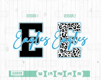 Eagles Mascot SVG PNG, Cheer Mom Shirt Design (Digital Download)