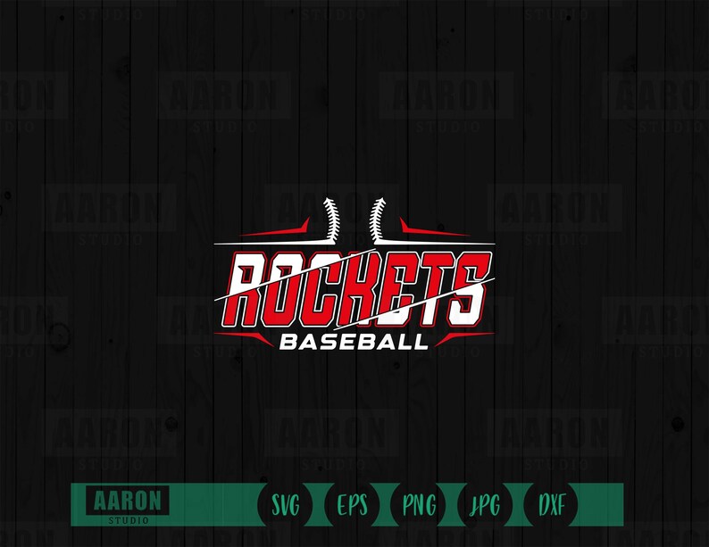 Rockets Baseball Mascot SVG, PNG, DXF, Cricut, Typography Design ...