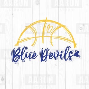 Baloncesto Blue Devils SVG PNG DXF, Baloncesto svg, Mascota Blue Devils svg, Mamá Blue Devils svg, Porristas Blue Devils svg, Cricut