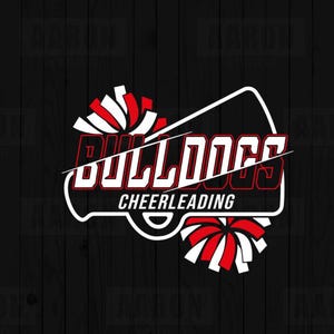 Bulldogs Cheer Mascot SVG PNG, Cheer Mom Svg, Mascot Shirt Design Svg, Bulldogs Cheer svg, Bulldogs School Sprit svg Easy Cutting File