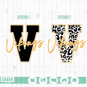 Vikings V Mascot SVG PNG, Vikings Cheer Mom Svg, Mascot Shirt Design Svg, Vikings Cheer svg, Vikings School Sprit svg Digital Download