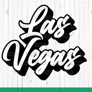 Las Vegas - Letras de la ciudad para imprimir en formato svg, para prendas de vestir, parches, calcomanías, eps, pdf, png, jpg