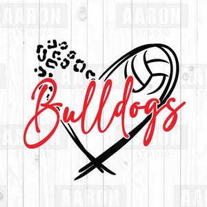 Bulldogs Volleyball SVG PNG DXF, Bulldogs Volleyball svg, Bulldogs Mascot svg, Bulldogs Mom svg, Bulldogs Cheer svg, Bulldogs Shirt, Cricut