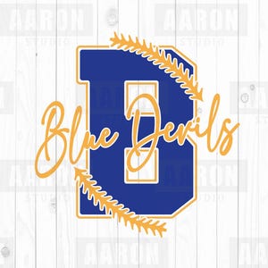 Béisbol de los Blue Devils SVG PNG DXF, Blue Devils svg, béisbol svg, mascota de los Blue Devils svg, mamá de los Blue Devils svg, porristas de los Blue Devils svg, Cricut