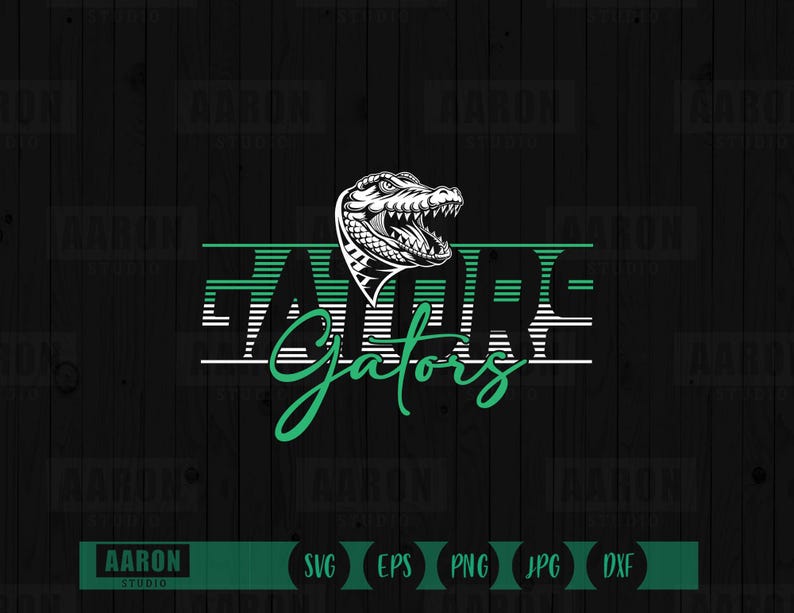 Alligator Script Gators Mascot SVG, Cheer Design (digital Download) - Etsy
