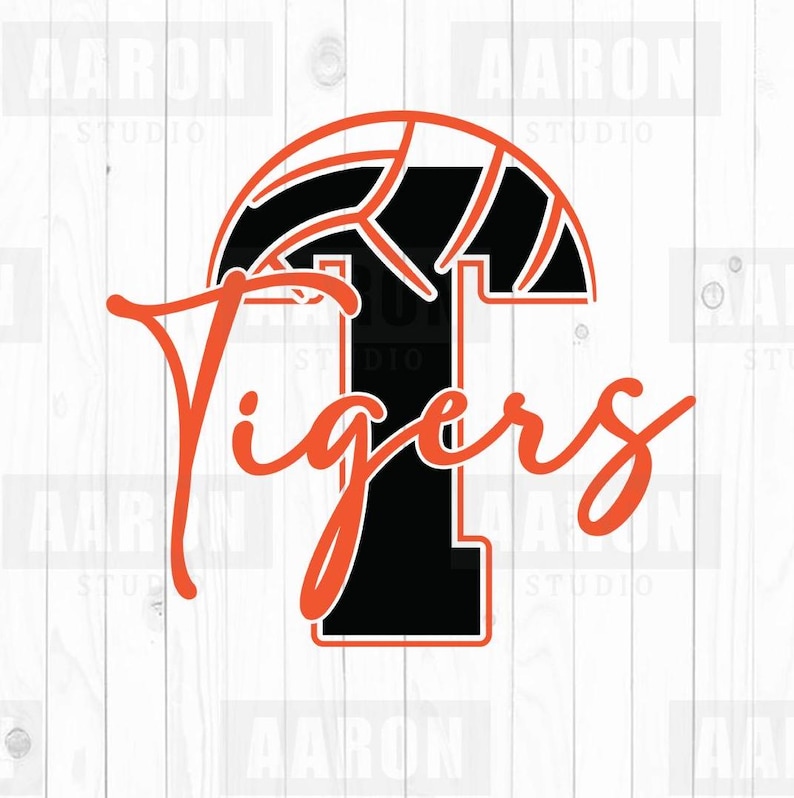 Tigers Volleyball SVG, Mascot Design, Cricut Cut File (digital Download ...