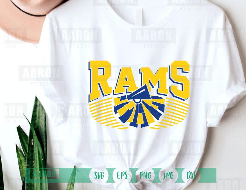 Rams Cheer Mom SVG, Mascot School Spirit Design (digital Download) - Etsy