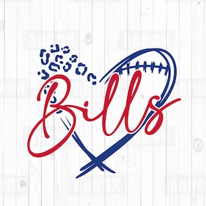 Bills SVG PNG DXF, Bills Herz svg, Bills Fußball svg, Bills Maskottchen svg, Bills Mom svg, Bills Cheer svg, Bills Shirt, Cricut