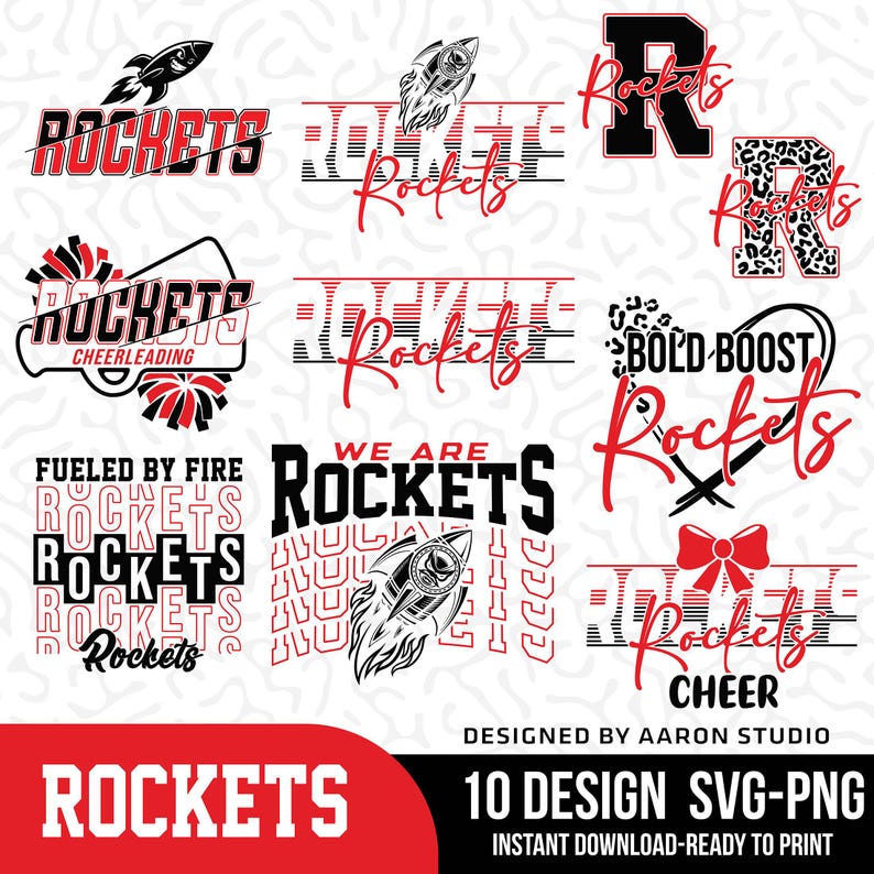 Anna Rockets Svg Rockets SVG PNG Bundle Set, Mascot Shirt Designs (digital Download) - Etsy