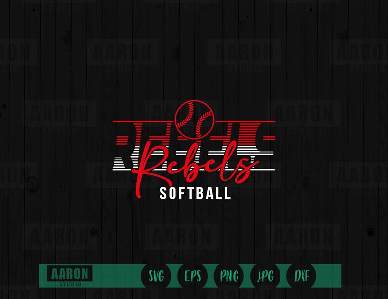 Rebels Script Logo Rebels Softball Mascot SVG, PNG, DXF (digital Files) - Etsy
