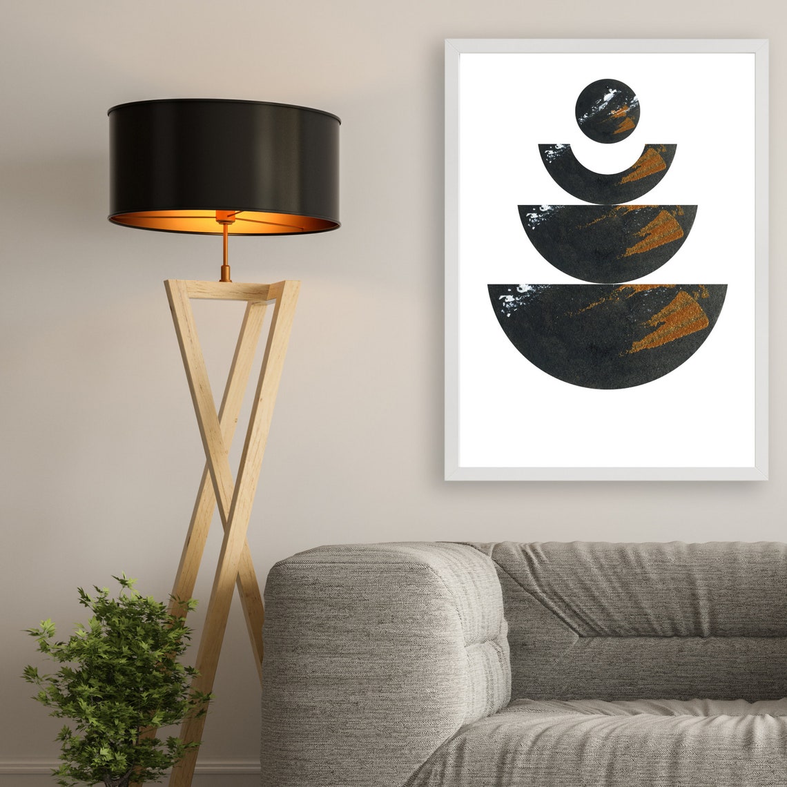 Abstract wall art geometric wall art digital printables | Etsy