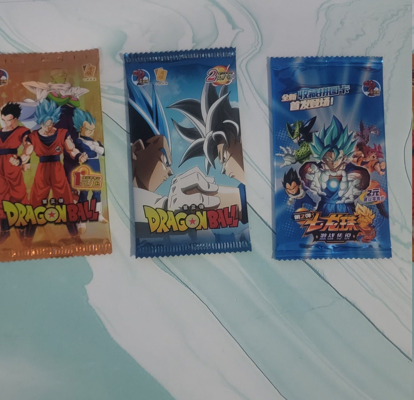 1990s DRAGON BALL Z Trading Cards Pack by Panini Spanish 