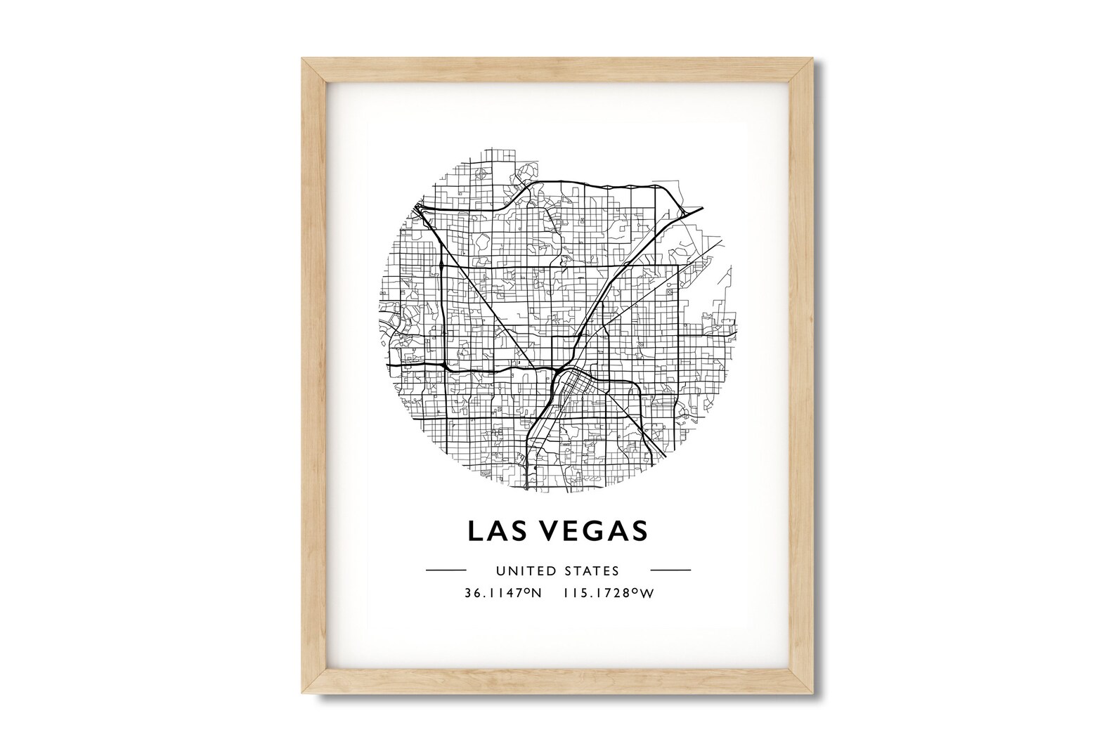 Las Vegas Map Print Las Vegas Printable Map Las Vegas Map | Etsy Australia