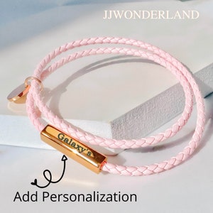Bracciale con nome personalizzato, regalo di San Valentino, regalo per la festa della mamma, regalo per lei, braccialetto dell&#39;amicizia, braccialetto di coppia