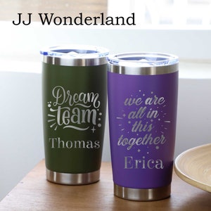 Personalized 20oz  Insulated Steel Tumbler, Employee Appreciation Mug, Custom, Appreciation Gifts, Company Tumbler, Corporation Gift