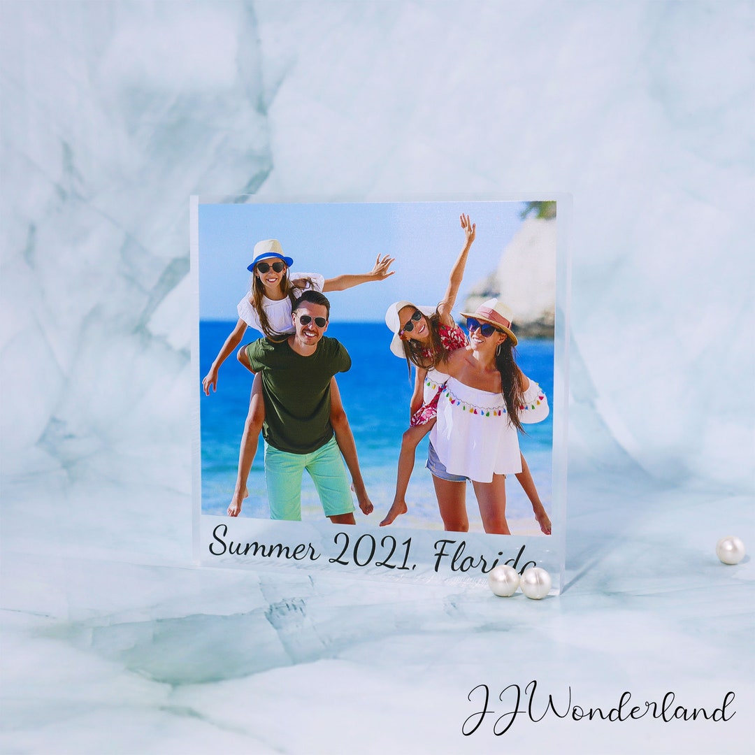 Personalized Photo Block Free Standing Photo Block Custom Photo Frame ...