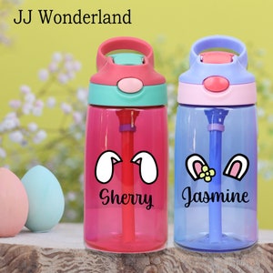 Personalized kids 16oz water bottle, Easter Tumbler, Custom Kid Cup, Easter Bottle, Eco-friendly Kids Bottle, Easter Gifts, Back to School