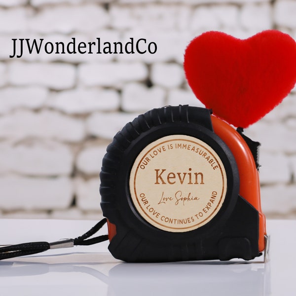 Personalized Engraved Tape Measure, Custom-Made Measuring Tape, Valentine's Gift, Gift for Anniversaries, Gift For Him, Gift for Husband