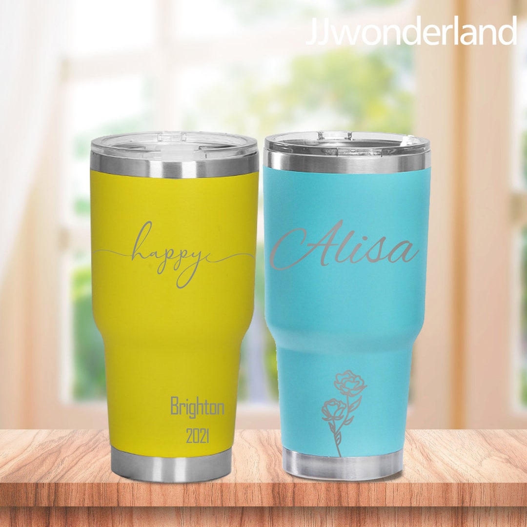Personalised Travel Mug 30oz Tumbler, Custom Insulated Steel Engraved Tumbler, Christmas Gifts