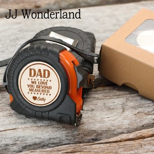 Custom Measuring Tape, Personalized Engraved Tape Measure, Father&#39;s Day Gift, Gift for Grandad, Tools for Dad, Gift for Him, Birthday Gifts