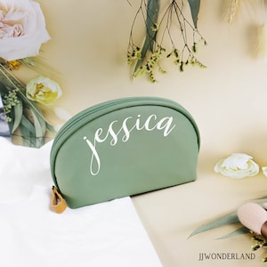 Borsa cosmetica personalizzata, borsa cosmetica a forma di arco, borse per il trucco da regalare a lei, regalo di San Valentino, borsa impermeabile, regali per damigelle d&#39;onore