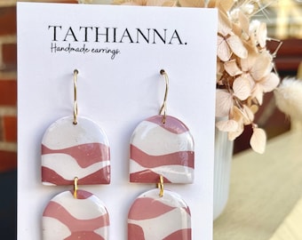 Polymer clay earrings, Clay earrings, Handmade, Australia, Statement earrings, dangle