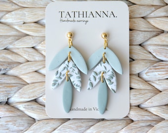 Polymer clay earrings, Clay earrings, Handmade, Australia, Statement earrings, dangle
