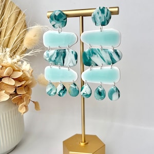 Polymer clay earrings, Clay earrings, Handmade, Australia, Statement earrings, dangle, earrings