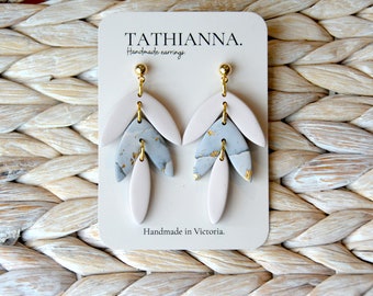 Polymer Clay earrings, Dangle, Handmade, Australia, Clay earrings, Statement Earrings