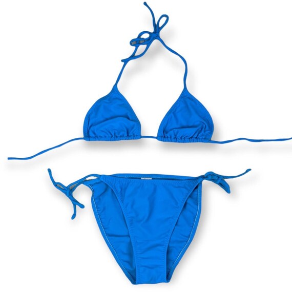 Y2K Deadstock Australian Made Santorini Blue Tria… - image 1