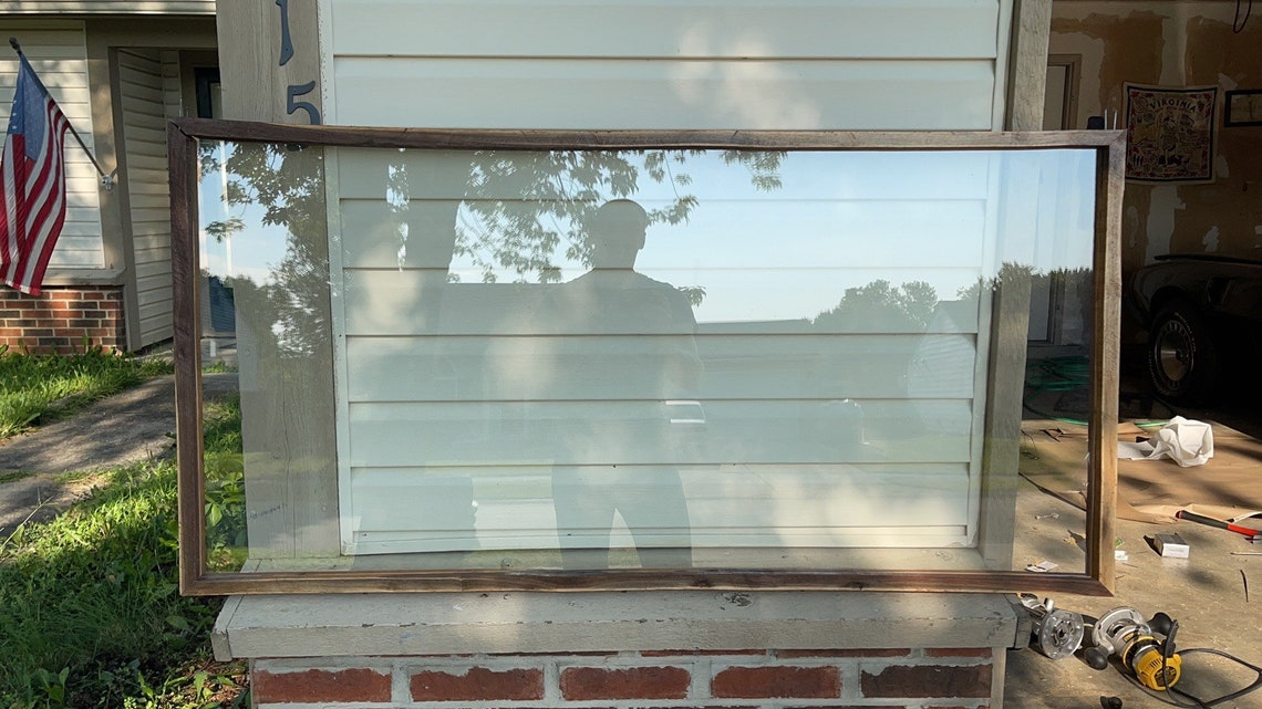 Gallery Style Floating Picture Frame with Glass All Sizes Etsy