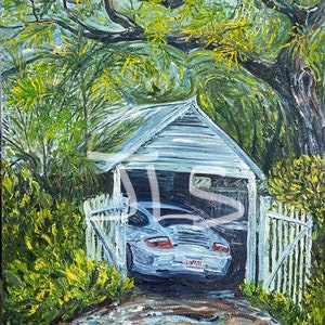 Canvas Print Of Original &quot;Cayo Hueso Scene No. 17&quot; Key West Painting, Key West Art
