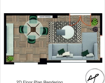 Custom E-Design Service – Full Living Room Interior (PDF)