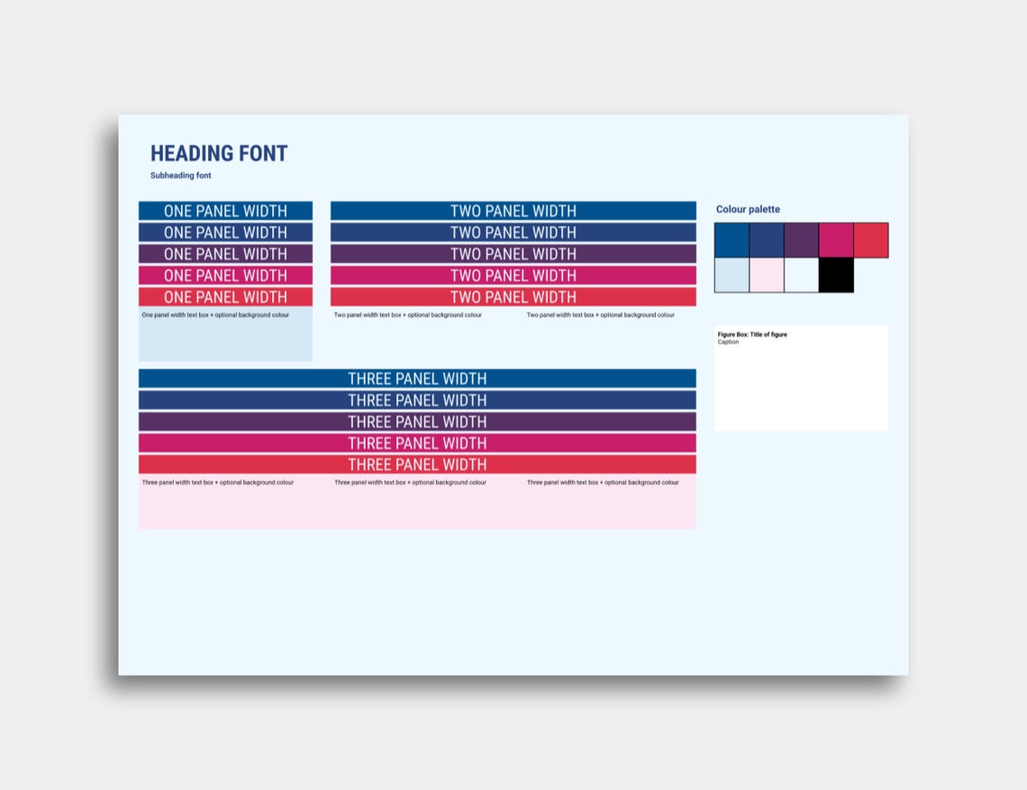 Scientific Poster Template Google Slides DIGITAL Cool Tones Pink & Blue