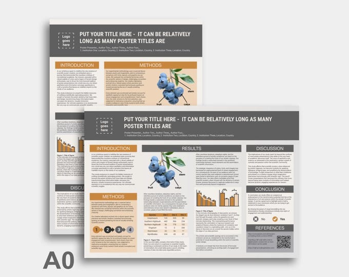 Quantitative Poster Portrait Example Scientific Poster Template Bundle for Powerpoint or Google Slides ...