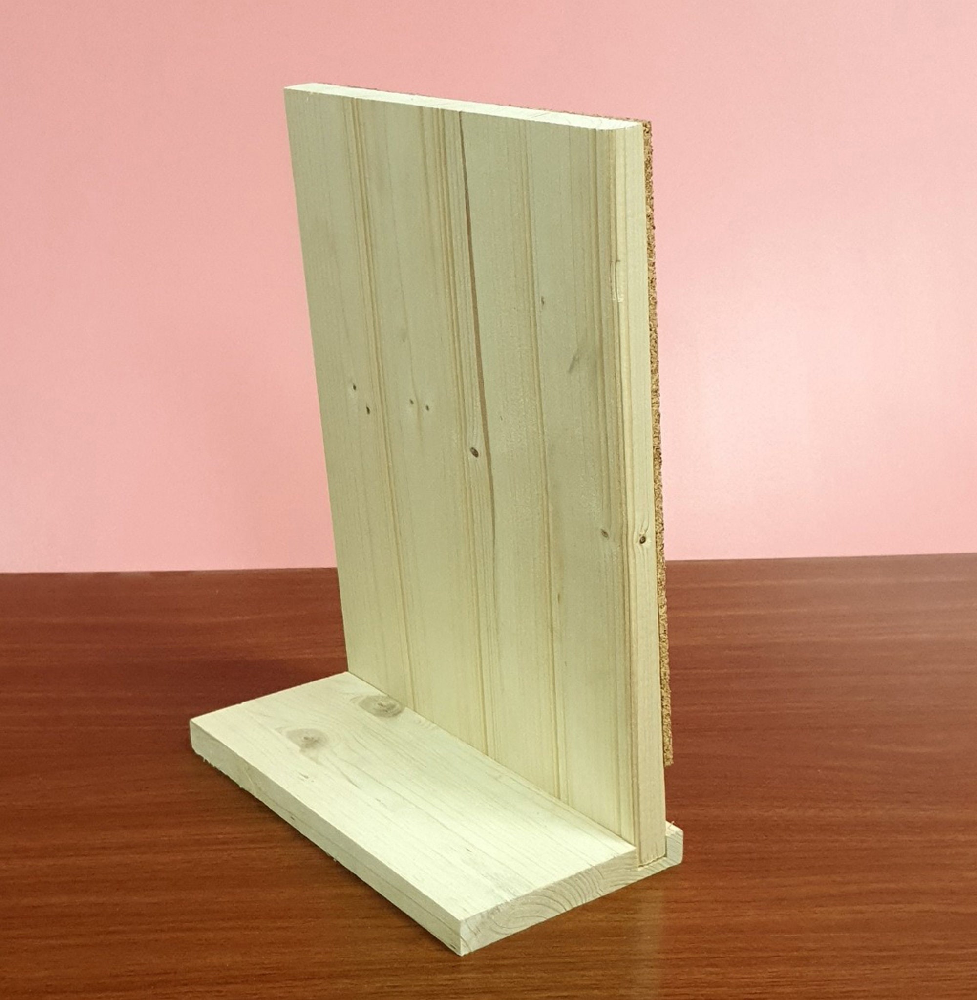 Desktop Cork Bulletin Board, Small Mini Hanging Tack Message Memo