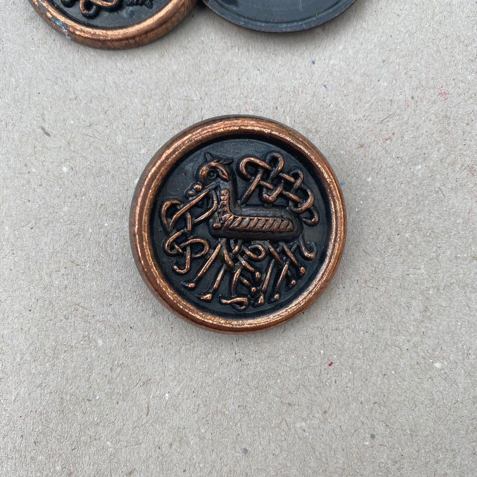 Vintage Metal Buttons Chains Etsy