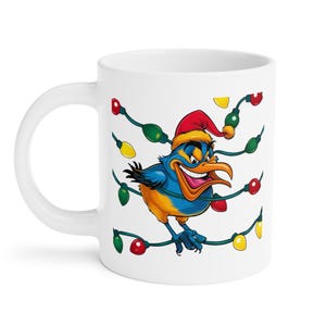 Winter Bird Christmas Mug: Festive Holiday Coffee Cup