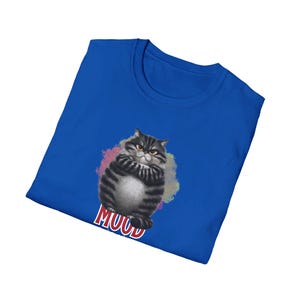 Grumpy Cat Mood Unisex Softstyle T-Shirt, Funny Cat Gift, Sarcastic Tee, Animal Lover Shirt, Cat Lady Apparel