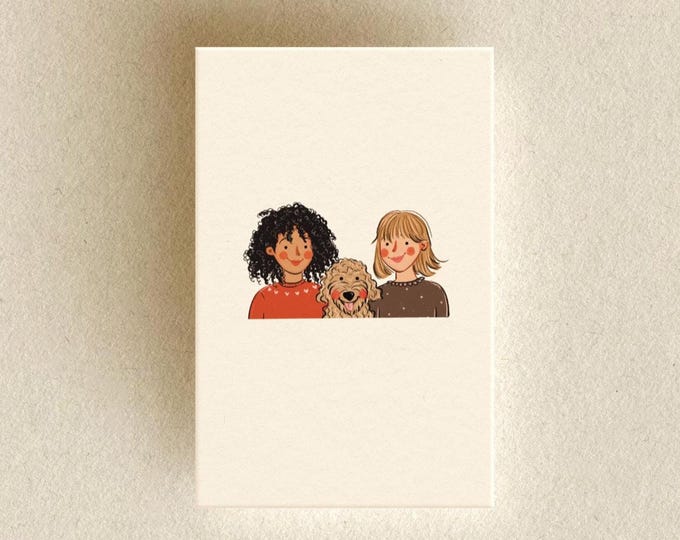 Detailed Half-length Portrait, Cartoon, Digital Custom Illustration, Portrait From Photo, Personalized Portrait, Couple Family Portrait
