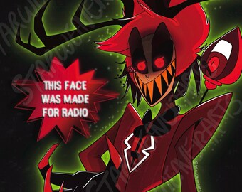 NSFW Stripping Alastor Radio Demon Hazbin Hotel Fan-made Art Print - Etsy